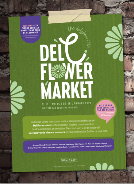 13,14 en 15 januari: Deli Flower Market