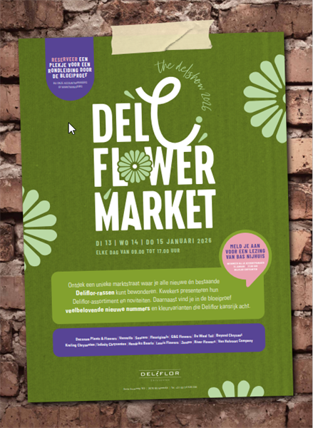 13,14 en 15 januari: Deli Flower Market